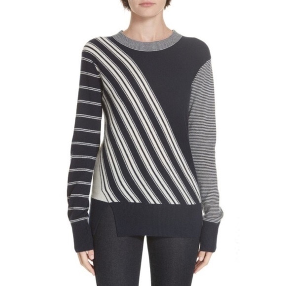 Equipment Cashmere Electra Striped Sweater Medium - Picture 1 of 11